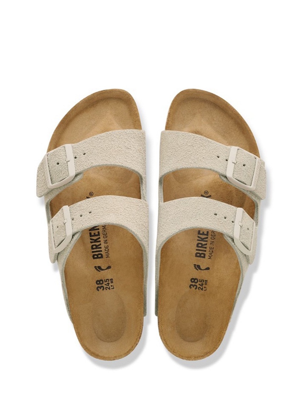 Birkenstock Arizona Sandals - Suede in Oyster Size 40 (9-9.5) NIB